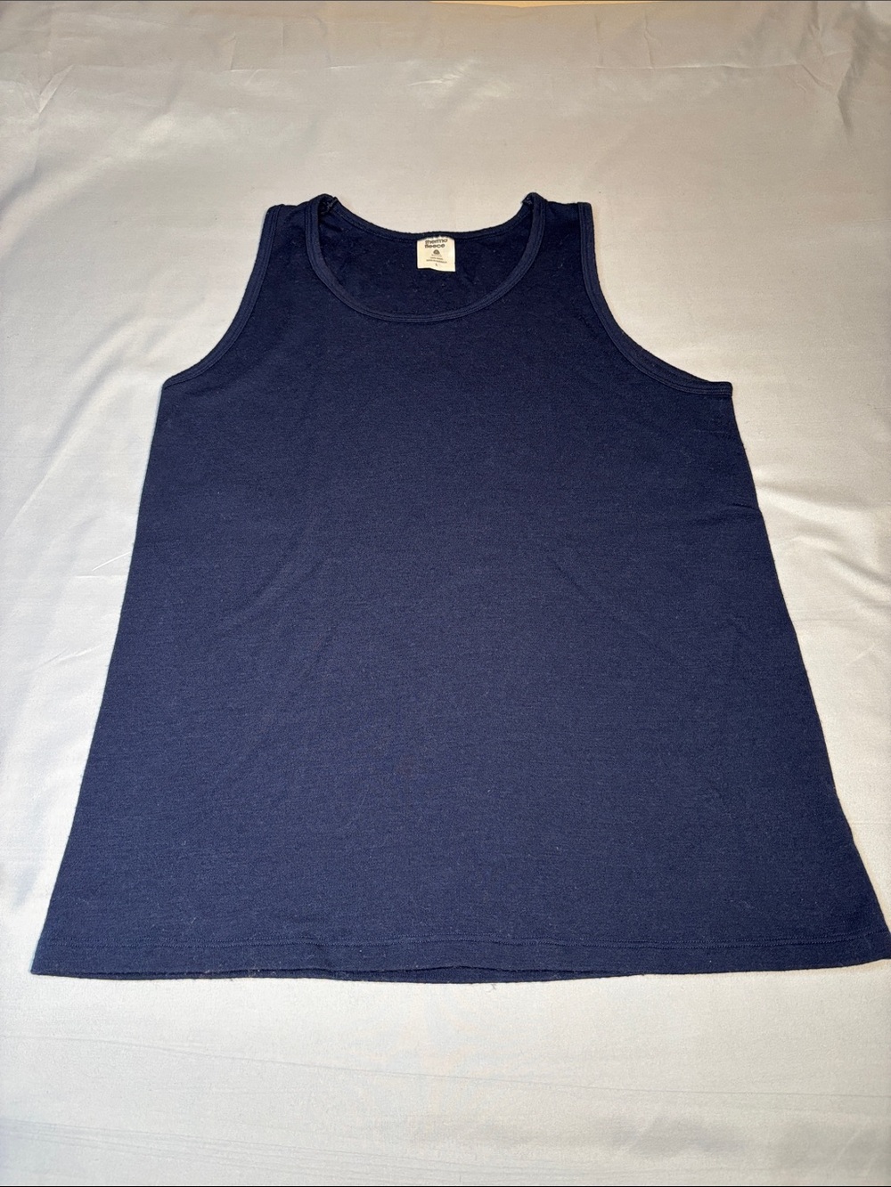 Thermo Fleece Women’s Navy 100% Wool Tank Top Layering Size Large Australia